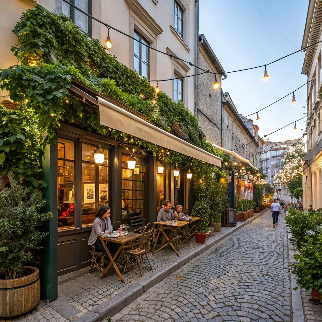 Charming bistro with outdoor seating