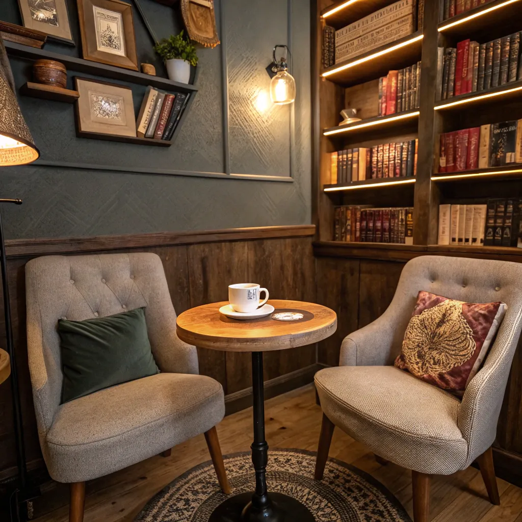 A cozy coffee corner